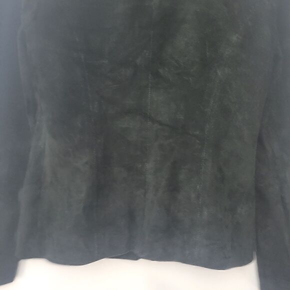 Vintage Danier 8-10 Black Suede Leather Jacket - Picture 10 of 16